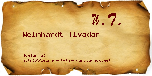 Weinhardt Tivadar névjegykártya